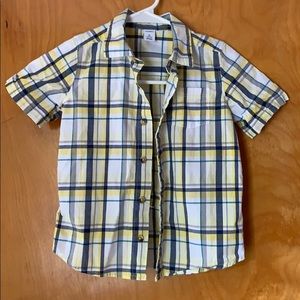 Old navy shirt sleeved plaid cotton shirt